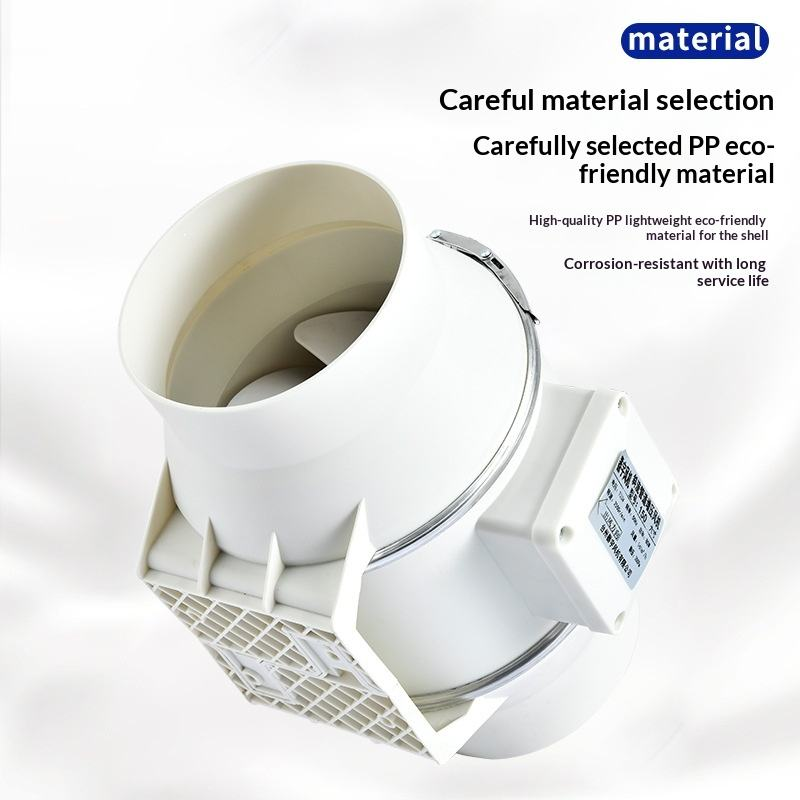 Low Noise HVAC Systems Duct Exhaust Fan Powerful Mute Kitchen Oil Fume Ventilator Toilet Household Ventilation Fan