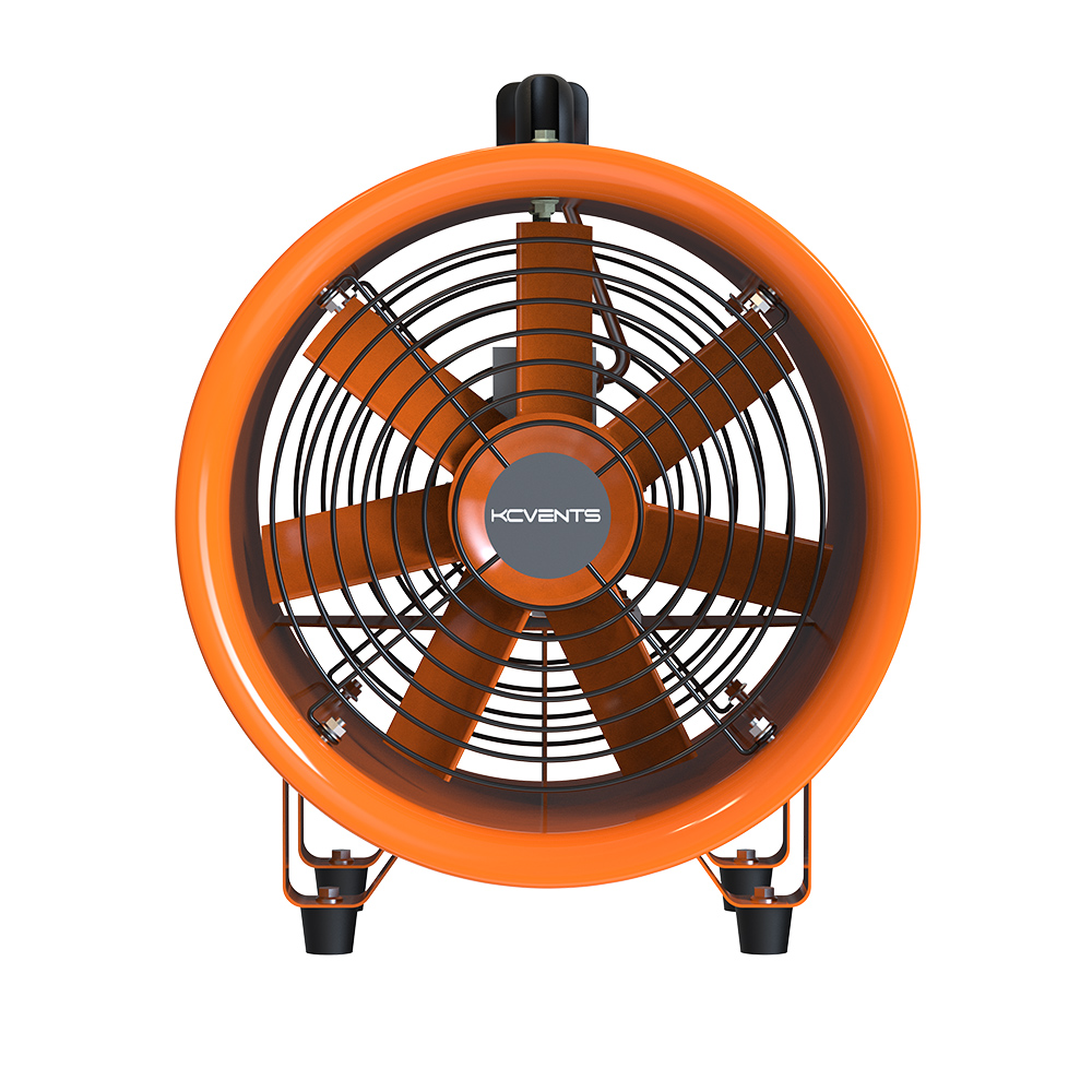 High Velocity Portable Ventilator 12 Inches 4320m3/h Utility Blower Exhaust Axial Hose Fan