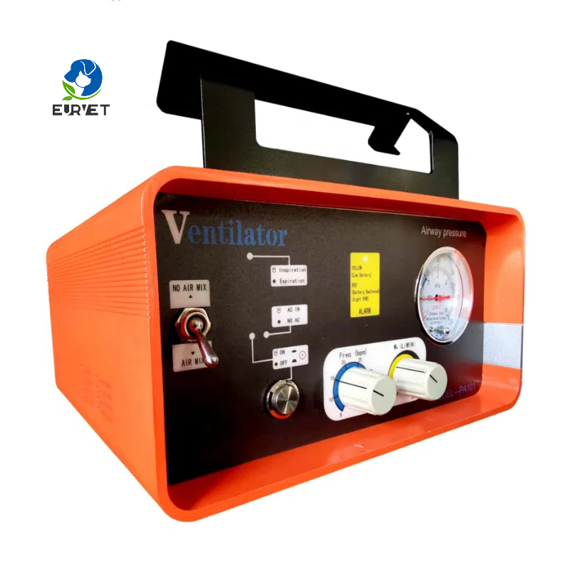EURVET Stable Veterinary Equipment Medical Non-invasive Portable Ventilator Machine for Convenient Oxygen Support