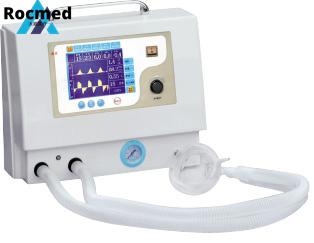 Neonatal Child Adult 10.4 Inch Color TFT Display Medical ICU Ventilator with Air Compressor