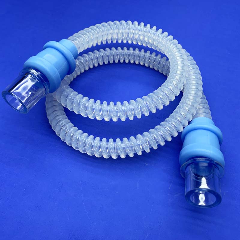 Ventilator Silicone Bellow Tube Anesthesia Reusable Silicone Breathing Circuit Hose Medical Grade