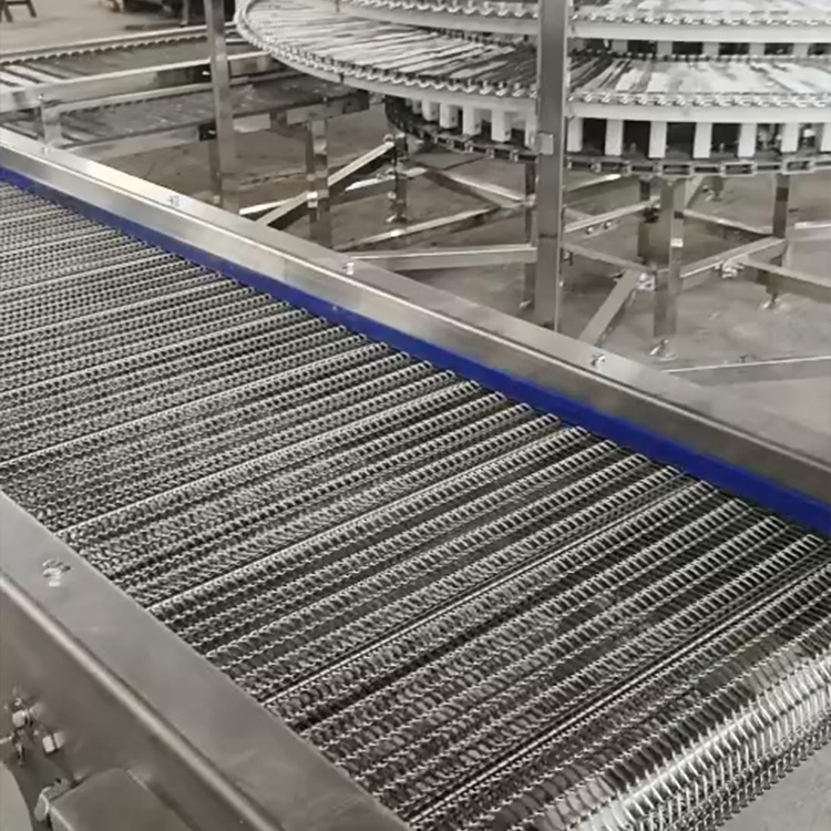 Modular Belt Screw Conveyor System Food Cooling Spiral Tower Equipment