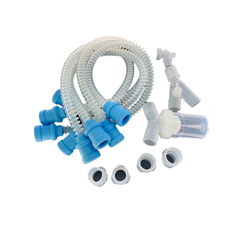 Ventilator Silicone Bellow Tube Anesthesia Reusable Silicone Breathing Circuit Hose Medical Grade