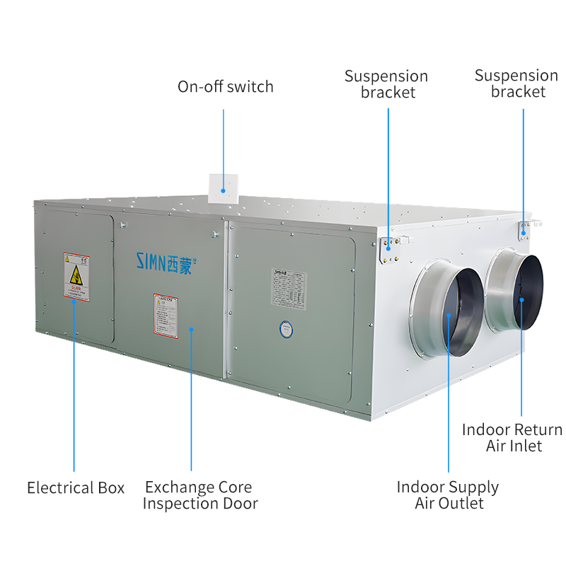 Innovative Heat Recovery Fresh Air Ventilator with High Conversion Efficiency