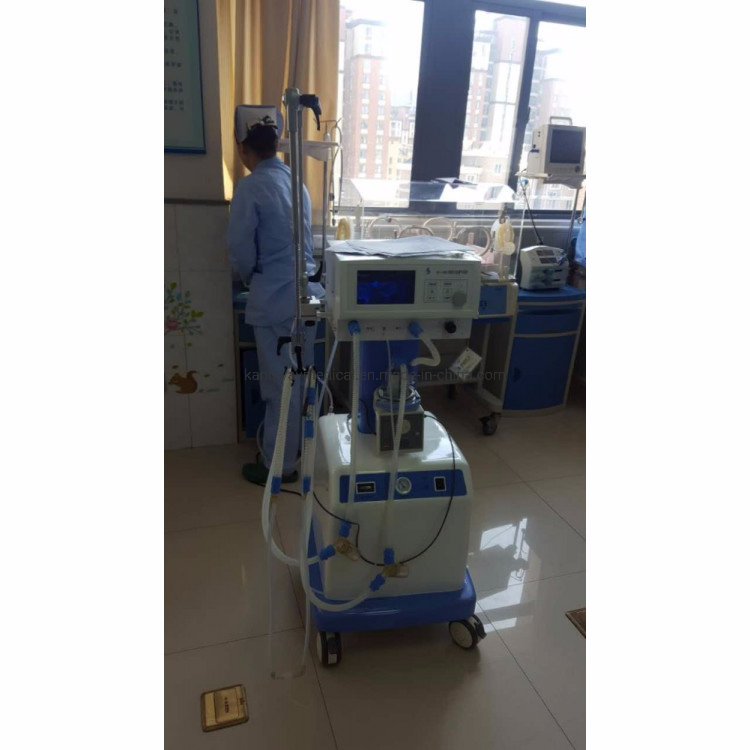 Hospital Medical ICU Ventilator with Air Compressor for Adult/Pediatric