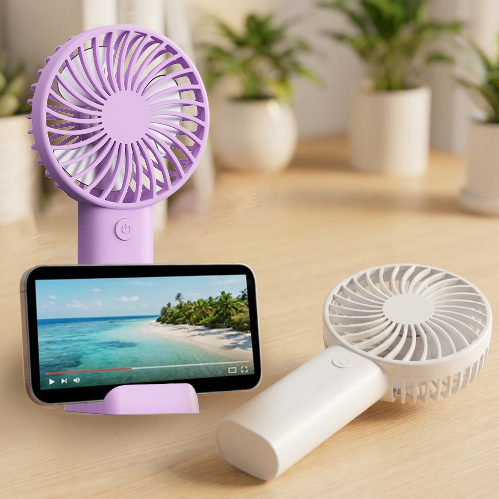 2026 Summer Handheld Pocket Air Cooler Fan High Quality Plastic USB Power For Outdoor Hotel RV Use Gifts