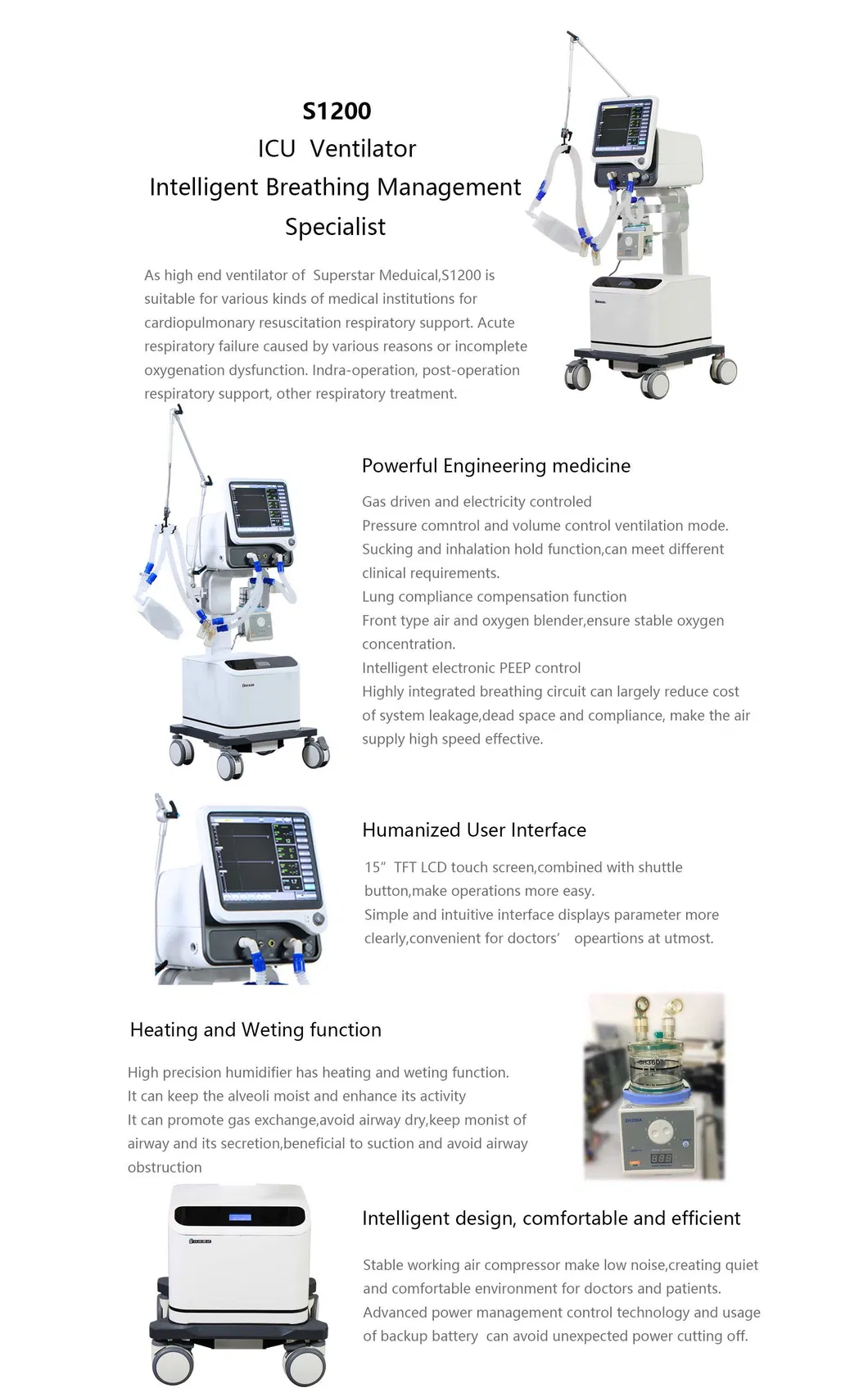 Advanced ICU Invasive Ventilator