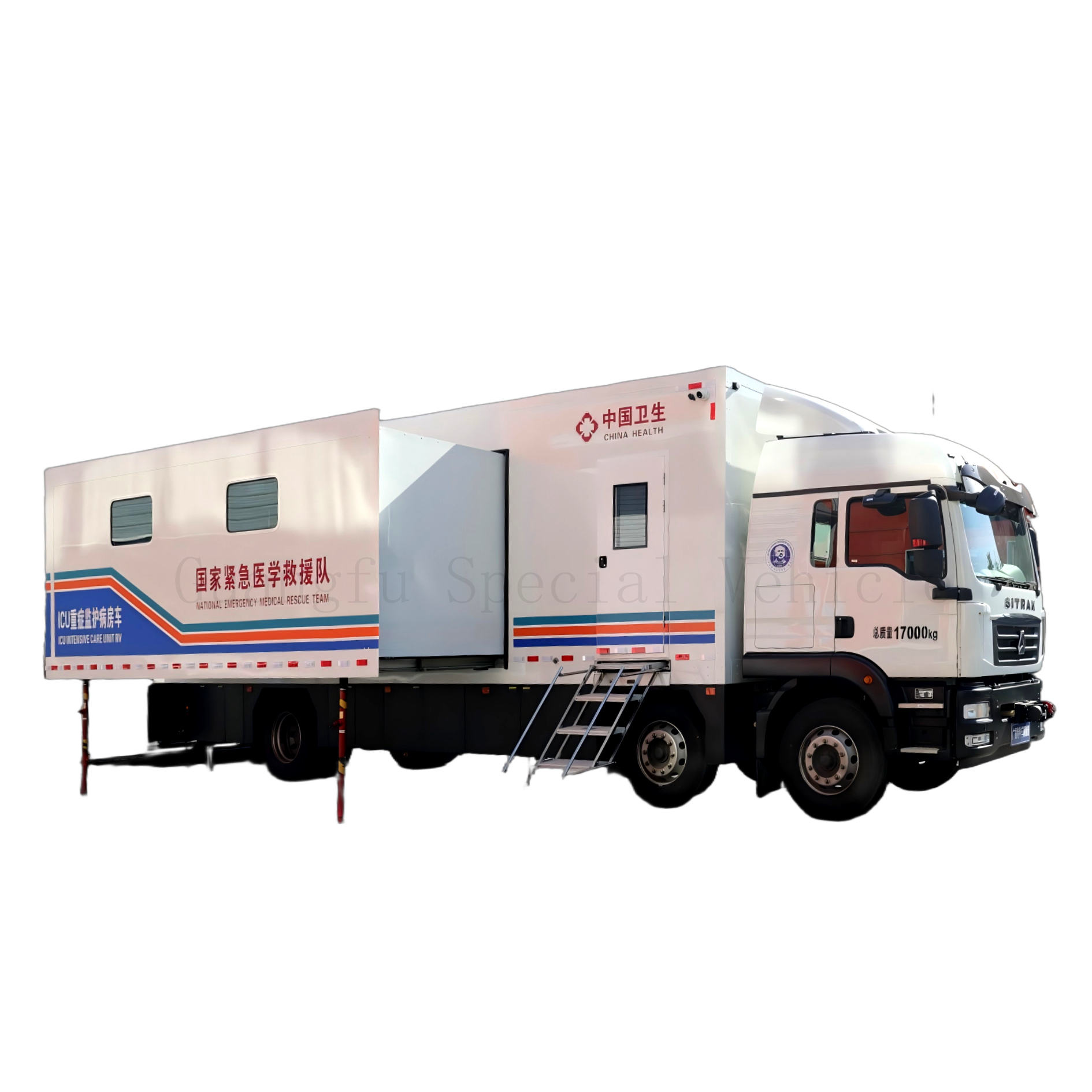 ICU Intensive Care Unit Medical Vehicle Hospital-Grade Critical Care Wards Emergency Rescue for Critically Ill Patients
