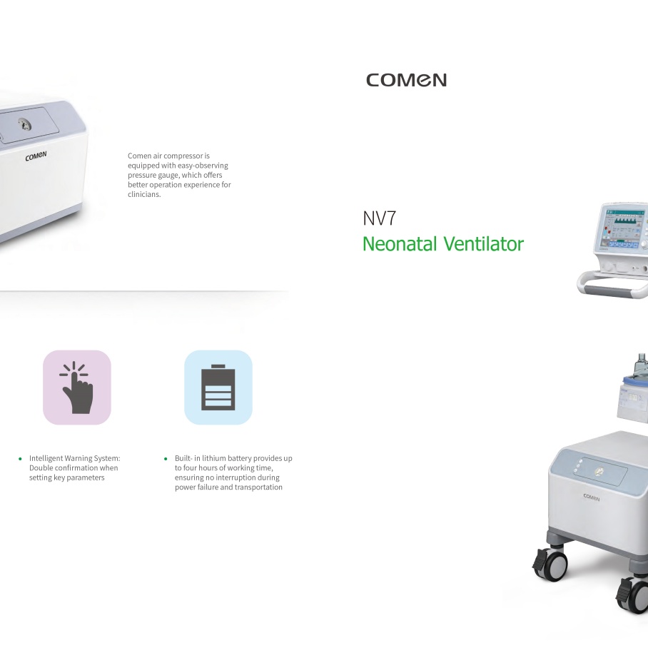 NV7 Medical Non-invasive Neonatal Ventilator Machine in Good Price