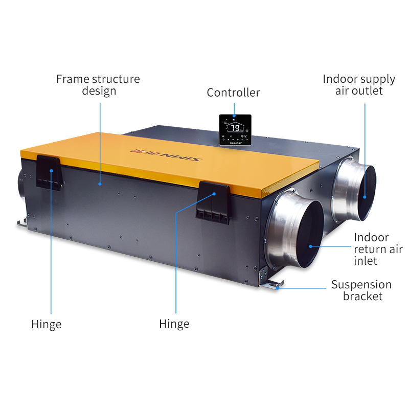 Smart Home System ERV Fresh Air Ventilation Unit with G4 HEPA