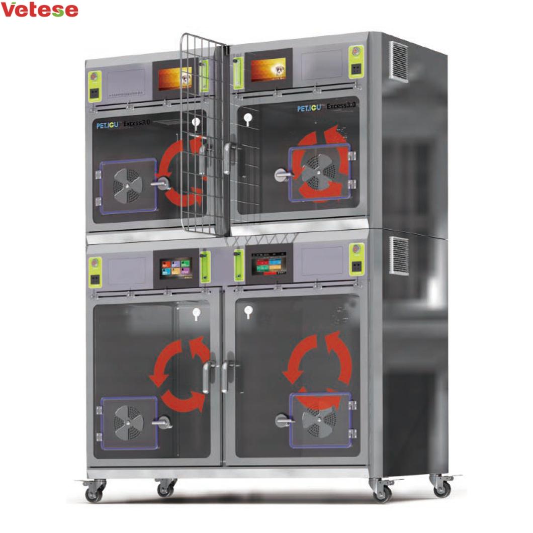 Professional Multifunction Veterinary Intensive Care Unit Stainless Steel Pet ICU Incubator