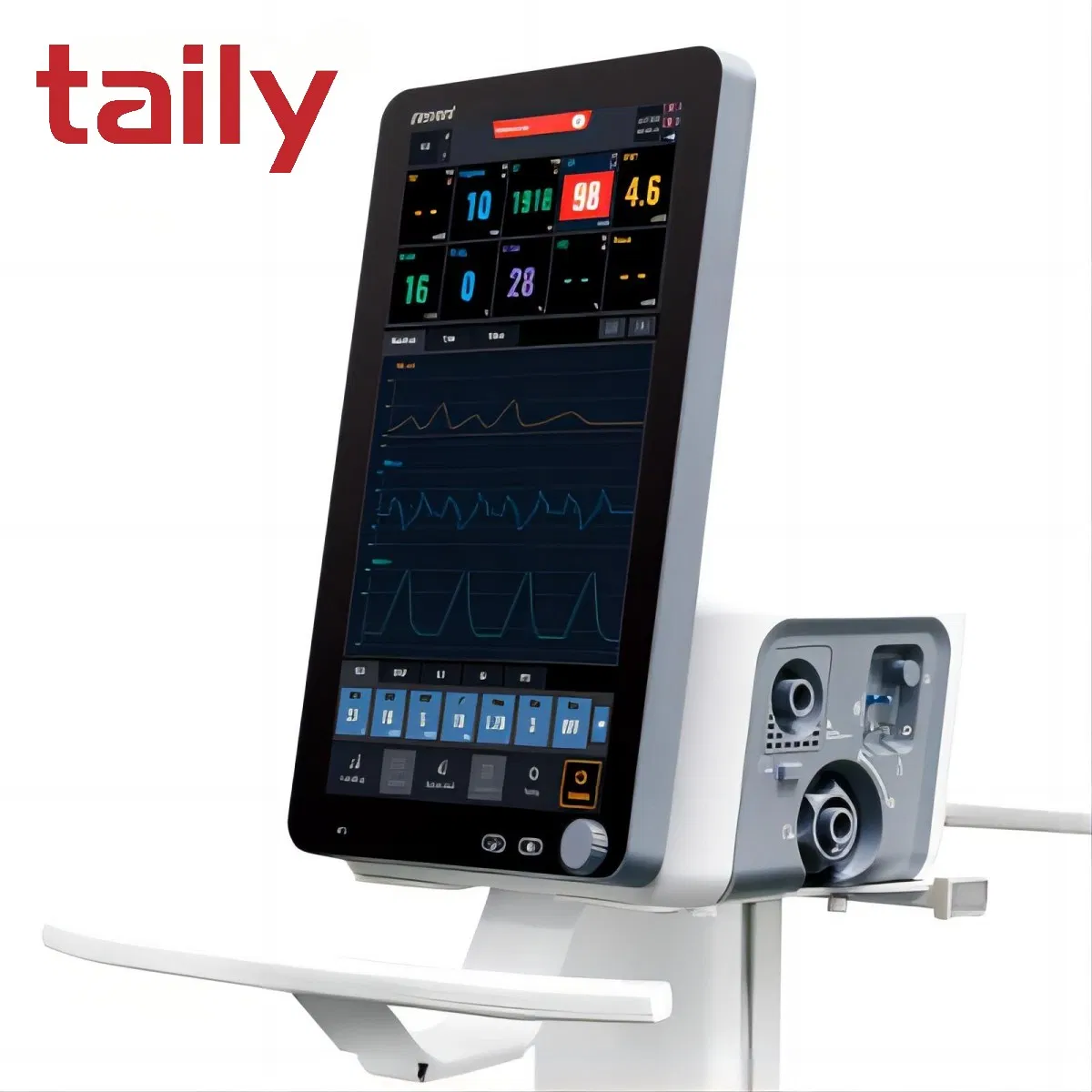 Neonatal Pediatric Adult Ventilator 18.5 Inch Large Dispay Resvent Ihope RS300