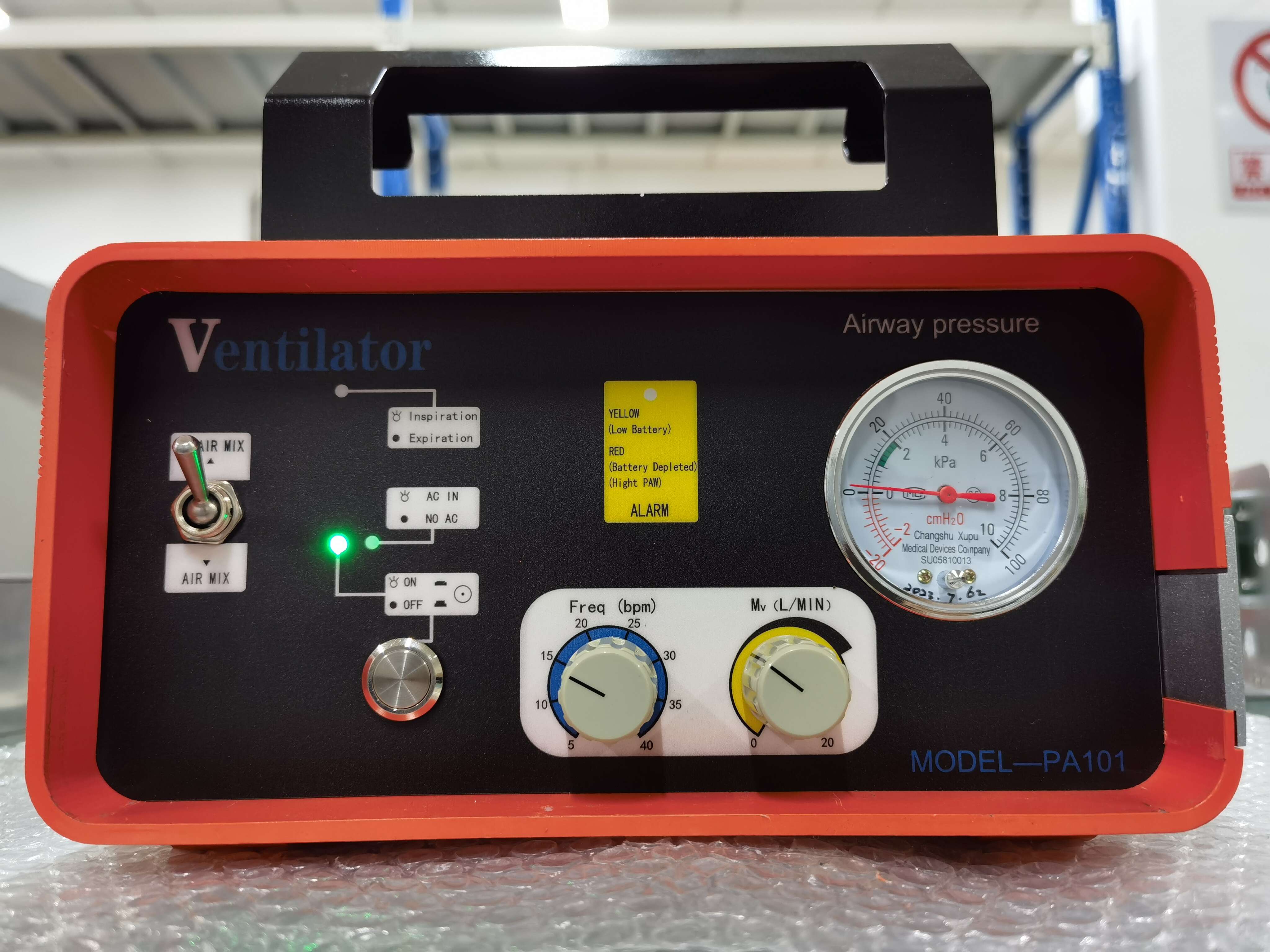 EURVET Stable Veterinary Equipment Medical Non-invasive Portable Ventilator Machine for Convenient Oxygen Support