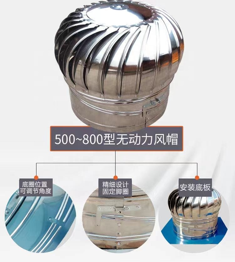 Shandong Hot-sale Turbine Ventilator Roof Lighting Ventilation Fan/lighting Wind-driven Turbine Ventilator/light Turbo Fan 6KG