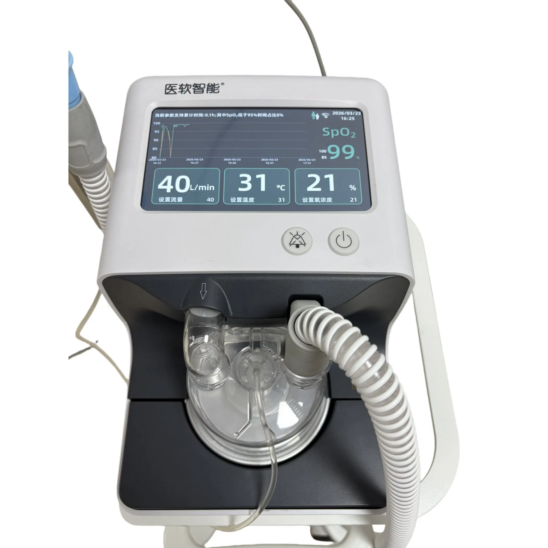 HFNC ICU High Flow Oxygen Therapy System for Respiratory Treatment