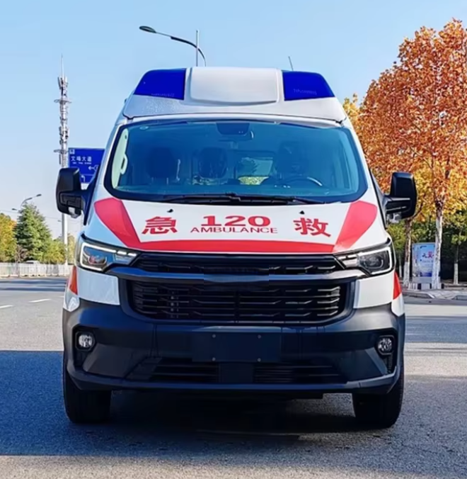Mobile Intensive Care Unit MICU Ambulance 4x2 Chassis with ICU Ventilator Infusion Pump and Cardiac Monitor