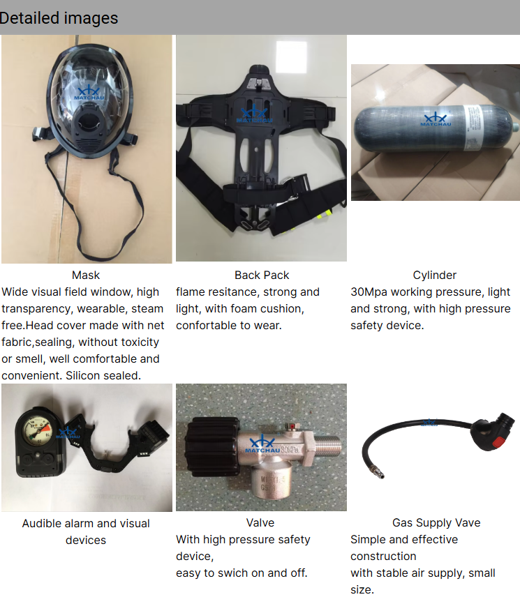 MATCHAU Ec Approved Self-Contained Positive Pressure Air Breathing Apparatus