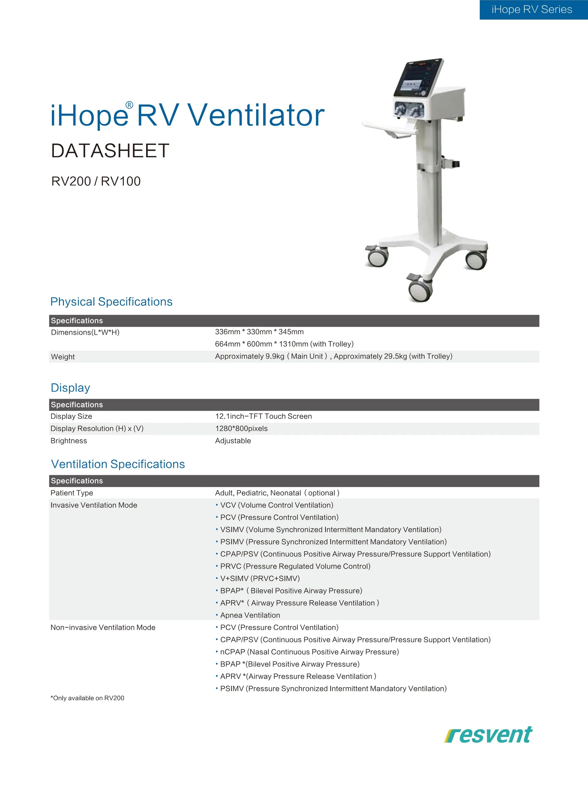 Turbine Based Neonate Ventilator