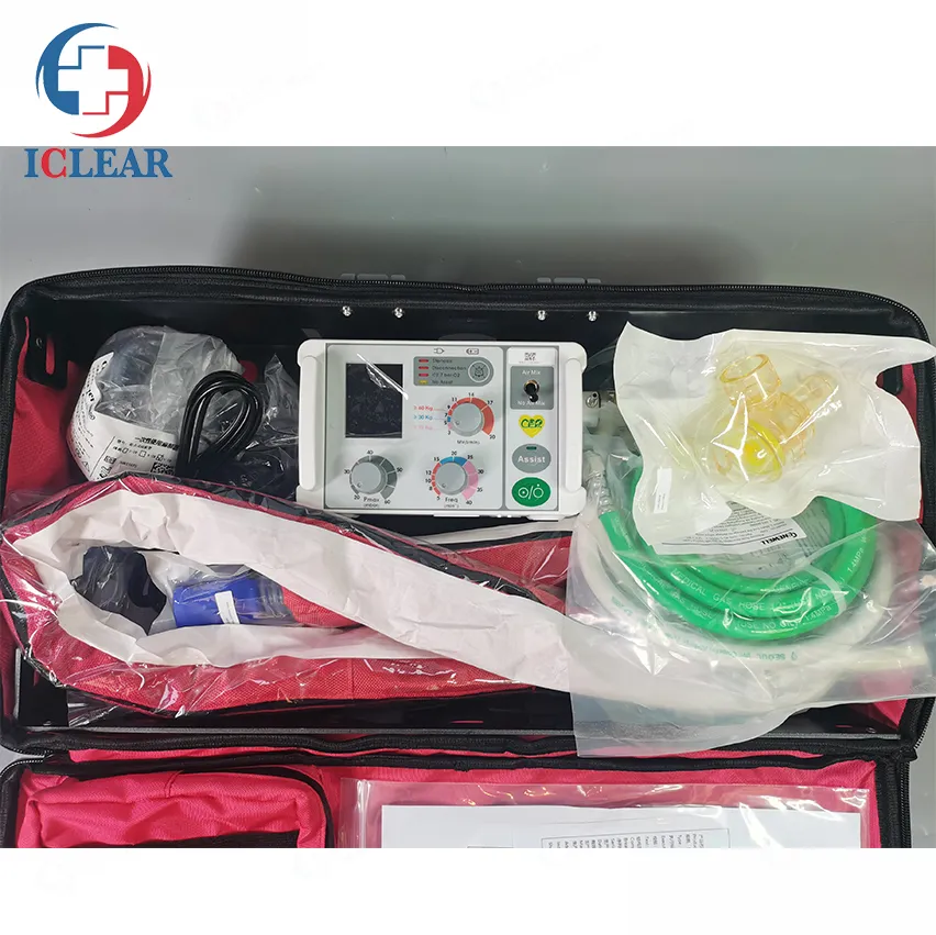 Emergency Transport Ventilator Side View