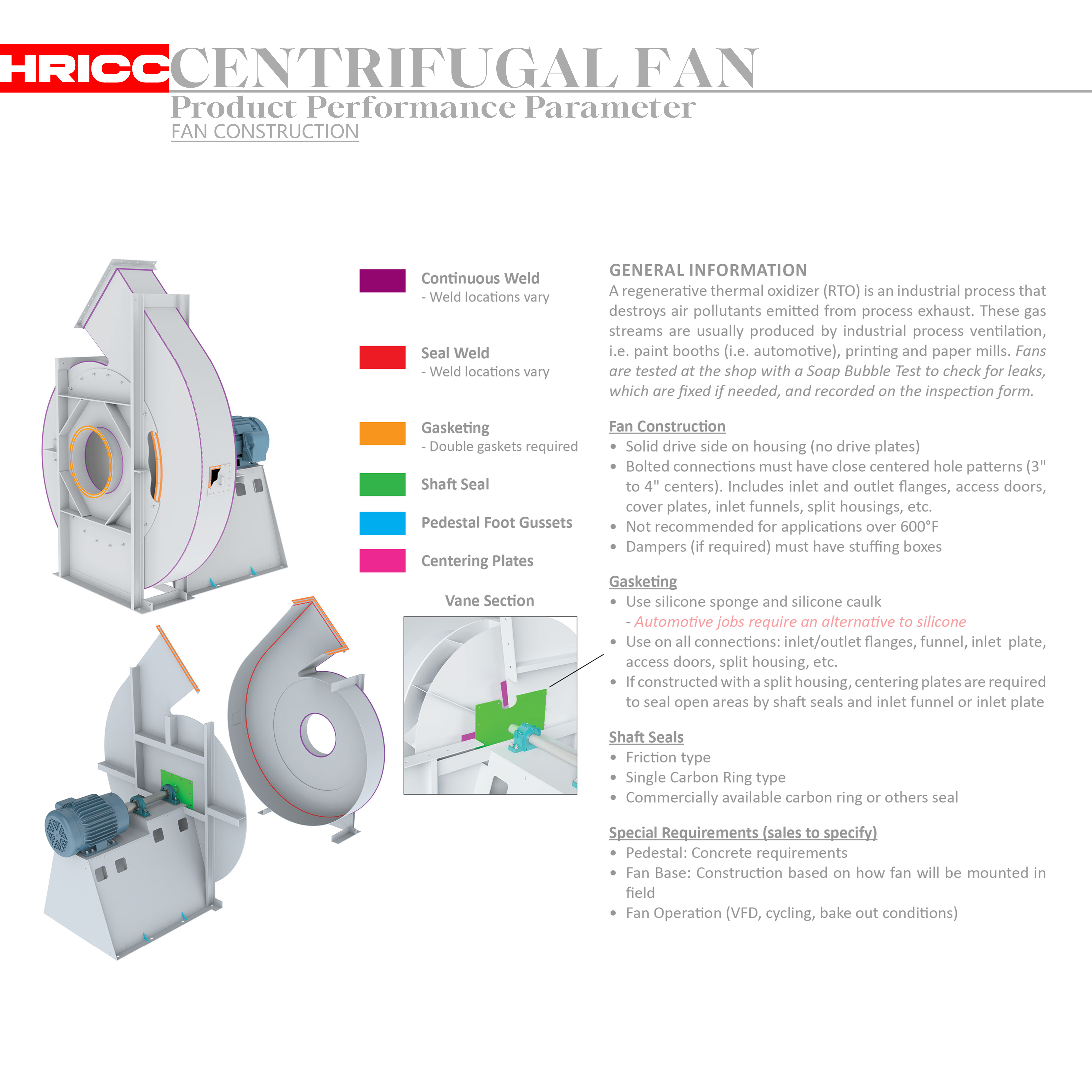 Belt Type Industrial Dust Removal Exhaust High-pressure Centrifugal Ventilator Blower Fan Stainless Steel Duct Fan OEM HRC-919