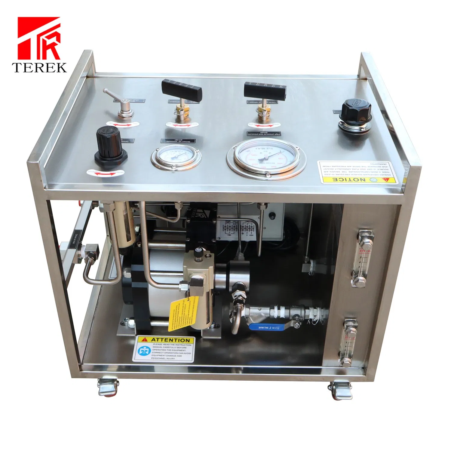Terek Best Price Pneumatic Hydro Water Testing Pump Laboratory Equipment with Recorder