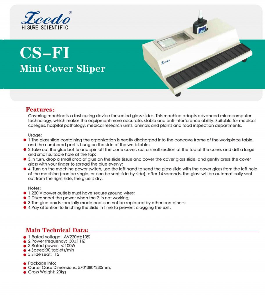 Pathology Automated Histology Hospital Laboratory Medical Equipment Slide Mini Coverslipper China