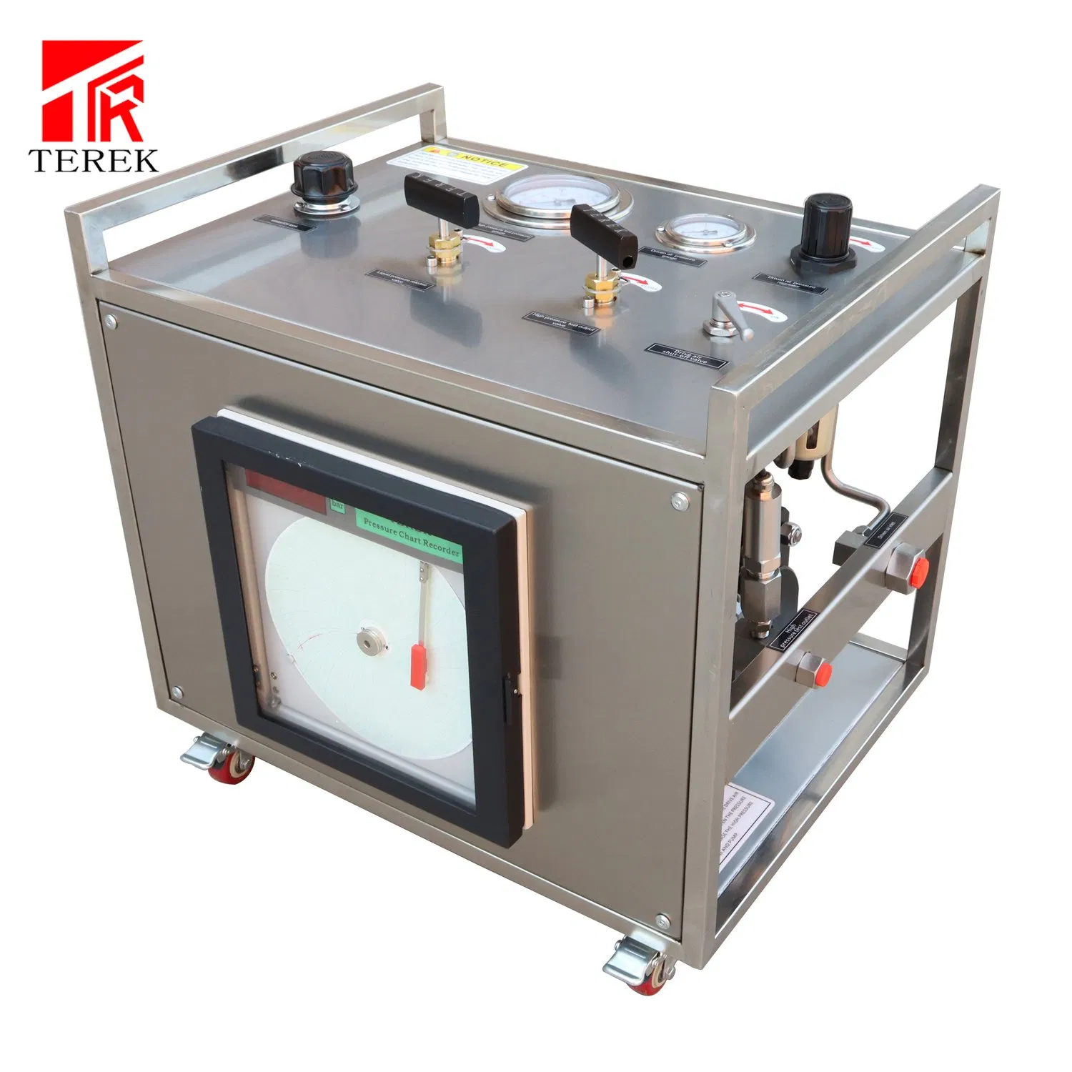 Terek Best Price Pneumatic Hydro Water Testing Pump Laboratory Equipment with Recorder