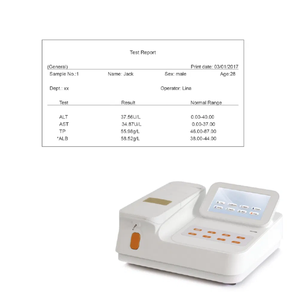 Semi-Auto Chemistry Analyzer Blood Coagulation Analyzer Biochemical Analysis System