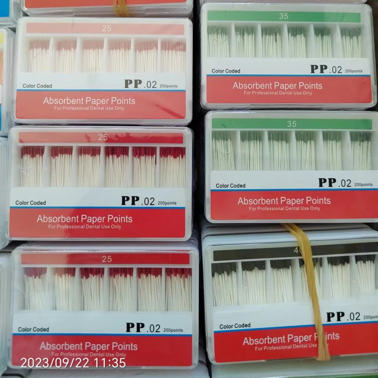 Manual Dental Absorbent Paper Points F1/F2/F3/F4/F5 Dental Material (YQD3-4)