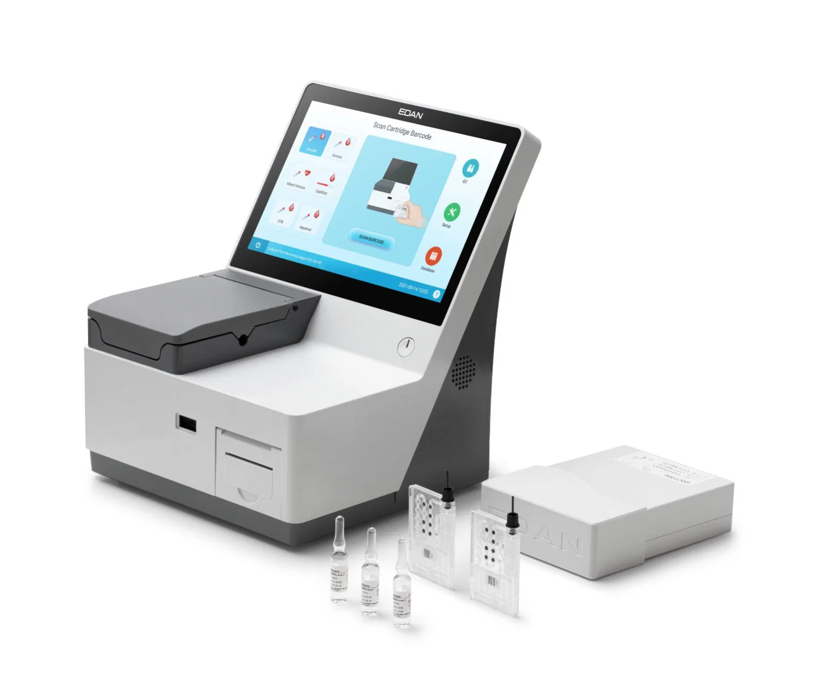 Edan i20 Blood Gas And Chemistry Analysis System Advanced Over 40 Parameters Fluorescence Technology High Efficiencey