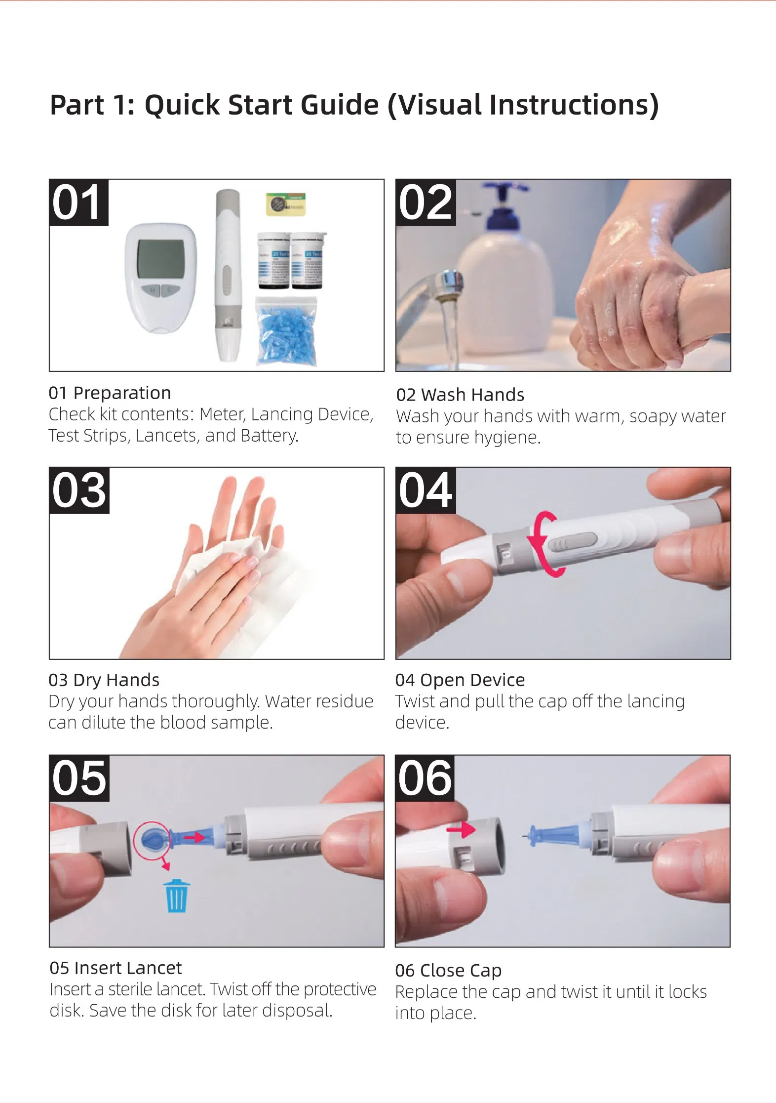 Home use Blood Glucose Monitor System with convenience