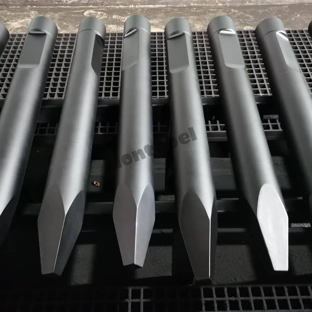 Hydraulic Breaker Spare Parts - Moil Point Shape 42CrMoA High Strength