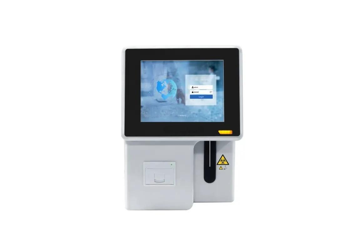 Medical Hematology Analyzer Blood Test Cbc Wbc Multiparameters Cbc Machine 3 Parts Blood Analysis System