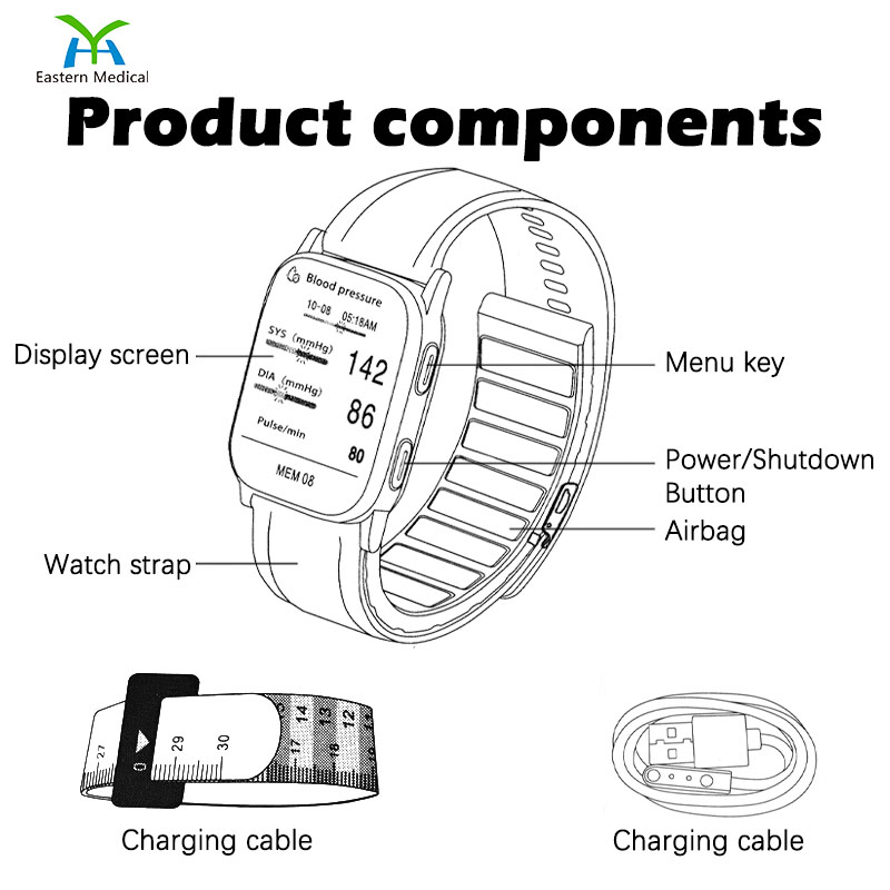 Sphygmomanometer Blood Pressure Monitoring Smart Watch / Heart Rate / Sleep / Health Monitoring