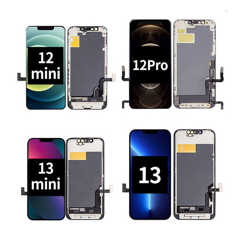 Phone Screen Factory for iPhone LCD OLED Replacement Screen Display with Frame TFT Incell Rj Dd Yk Gx for iPhone 15 14 13 11 12 16 PRO Max Plus