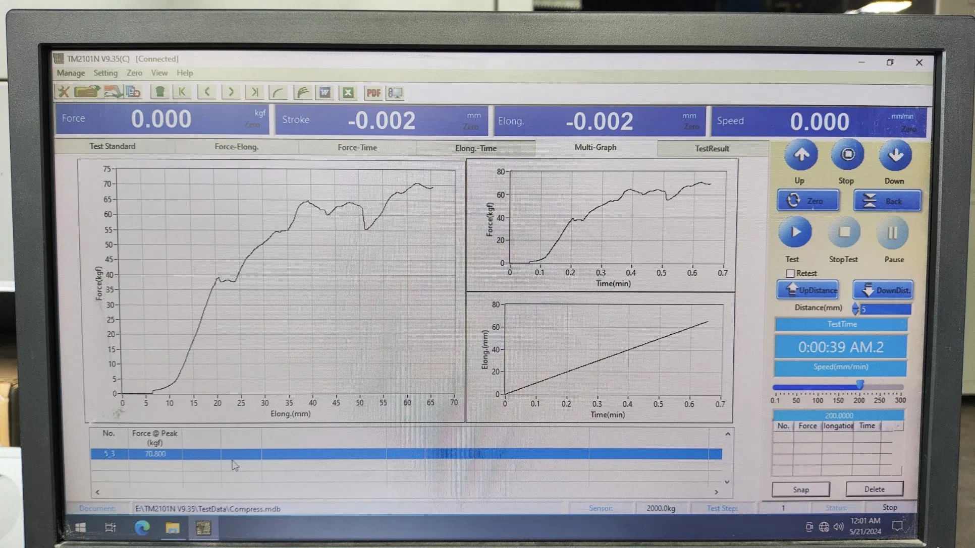 Laboratory Corrugated Carton Box Compression Strength Testing Equipment