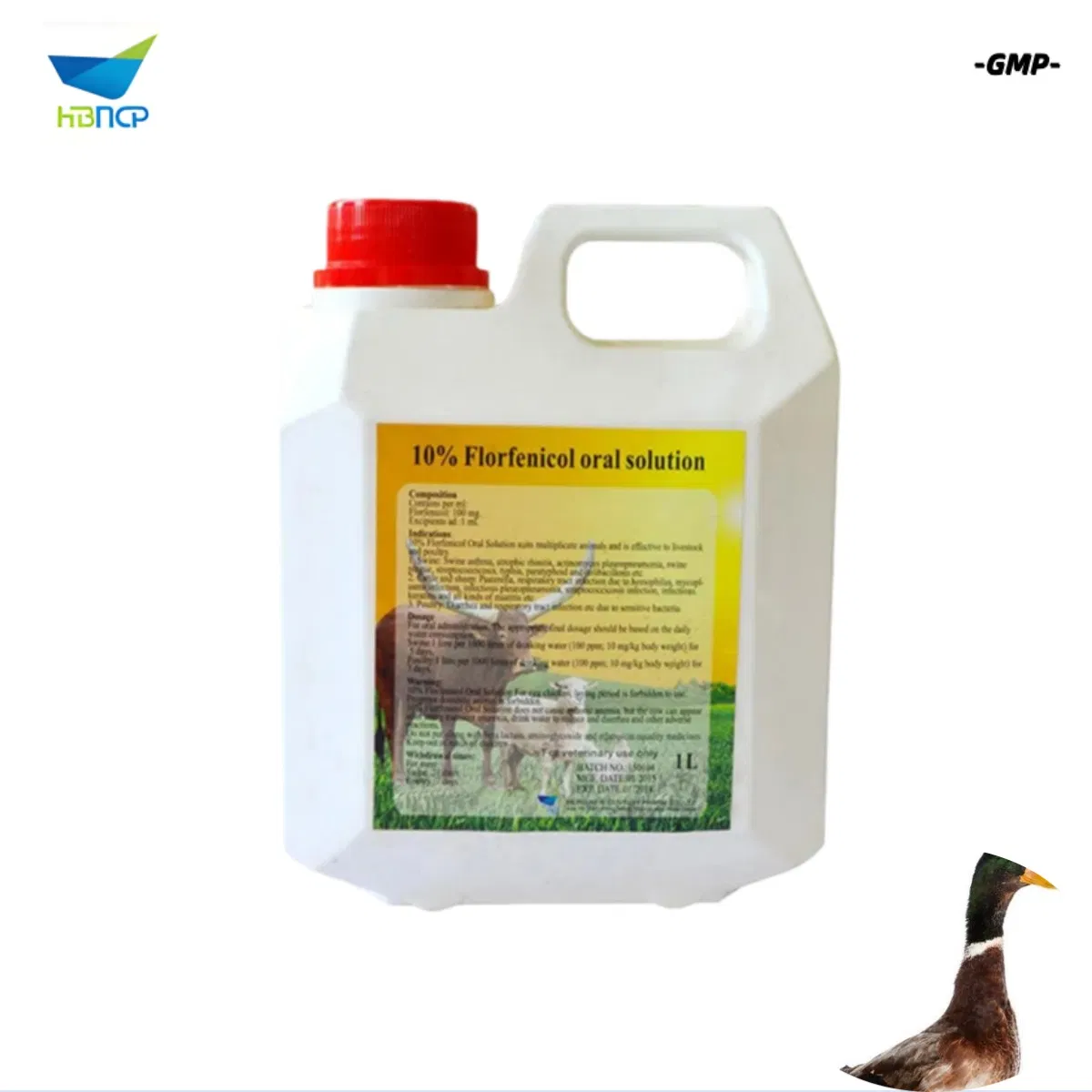 GMP Manufacturer Veterinary Drug Grade Florfenicol 10% 20% Oral Solution for Cattle Sheep Goat Poultry