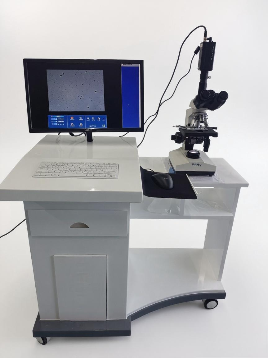 Medical Laboratory Gynecology Equipment Hospital Use Automated Vaginal Secretion Analyzer for Candidiasis, Trichomoniasis with Digital Microscopy