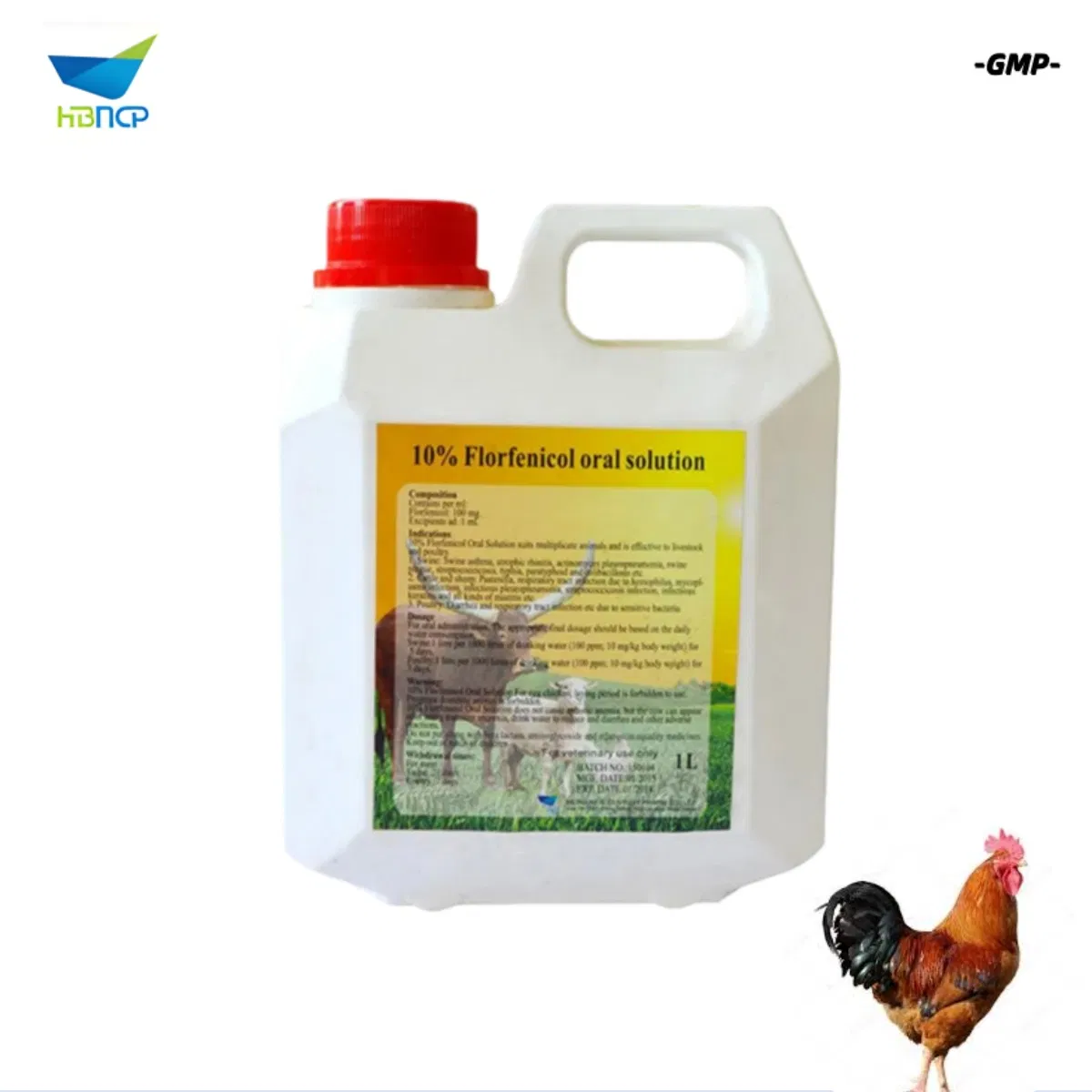Factory Price GMP Manufacturer Veterinary Florfenicol 10% 20% Oral Solution for Cattle Sheep Goat Poultry