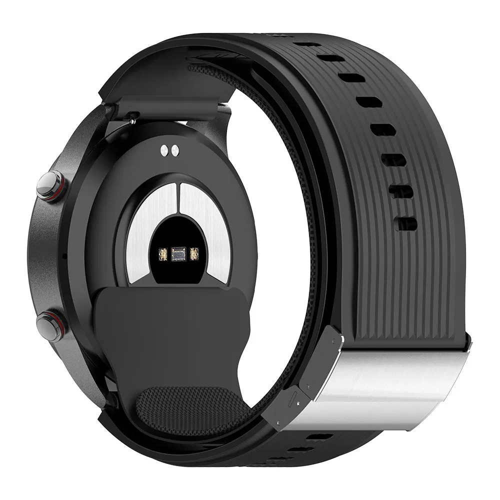 High Quality ECG Airbag Blood Pressure Heart Rate Monitoring Round Smart Watch Amoled Screen Sos Bt Calling Elderly Health