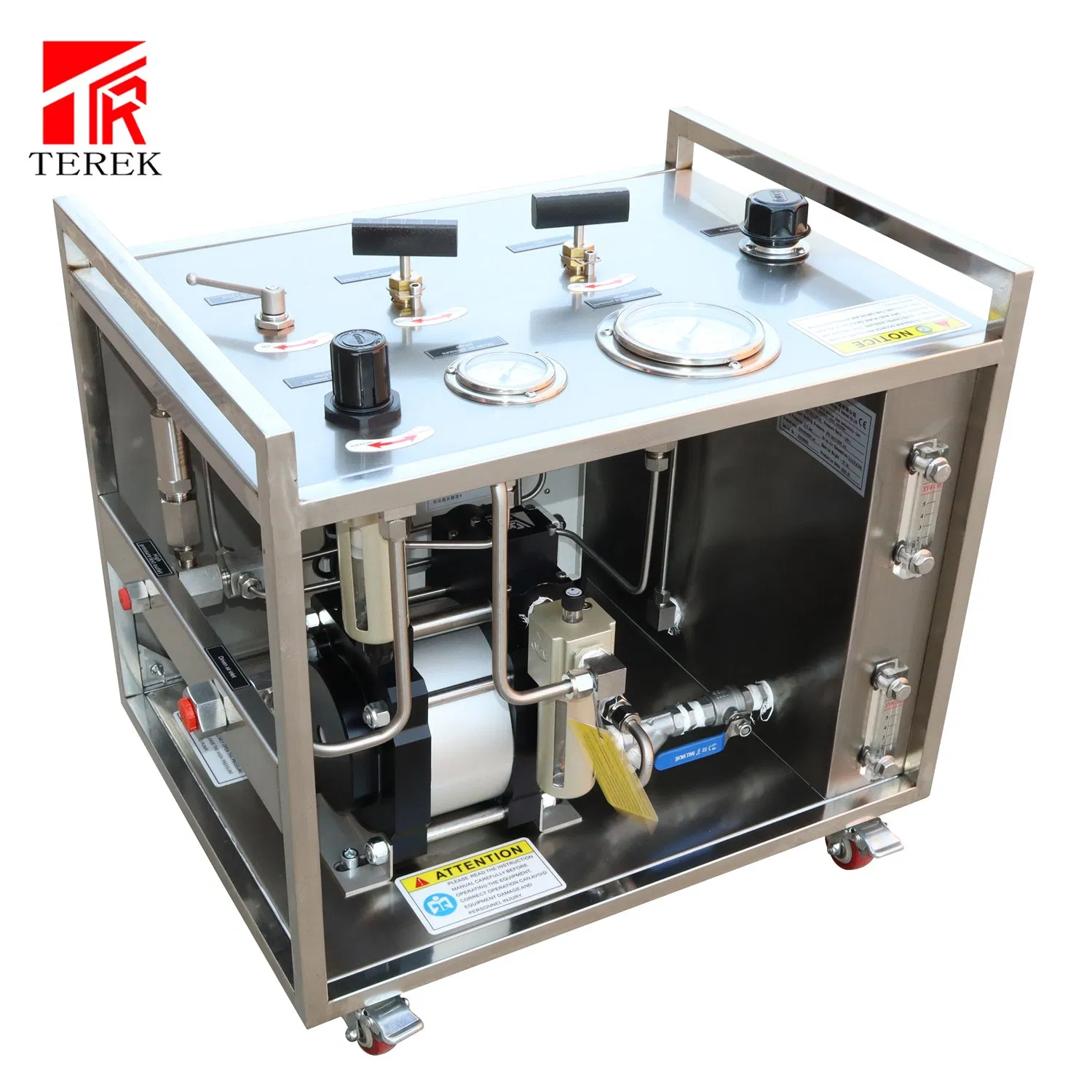Terek Best Price Pneumatic Hydro Water Testing Pump Laboratory Equipment with Recorder