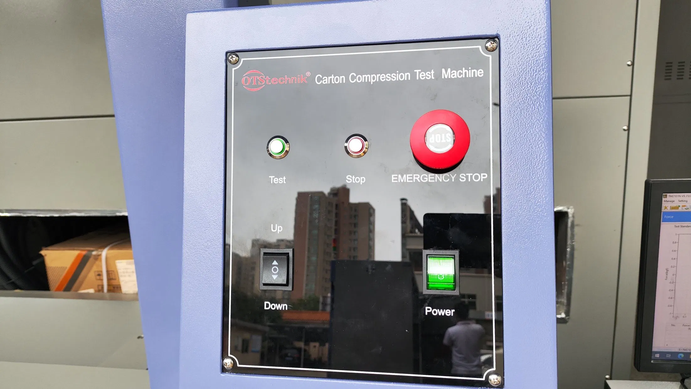 Laboratory Corrugated Carton Box Compression Strength Testing Equipment