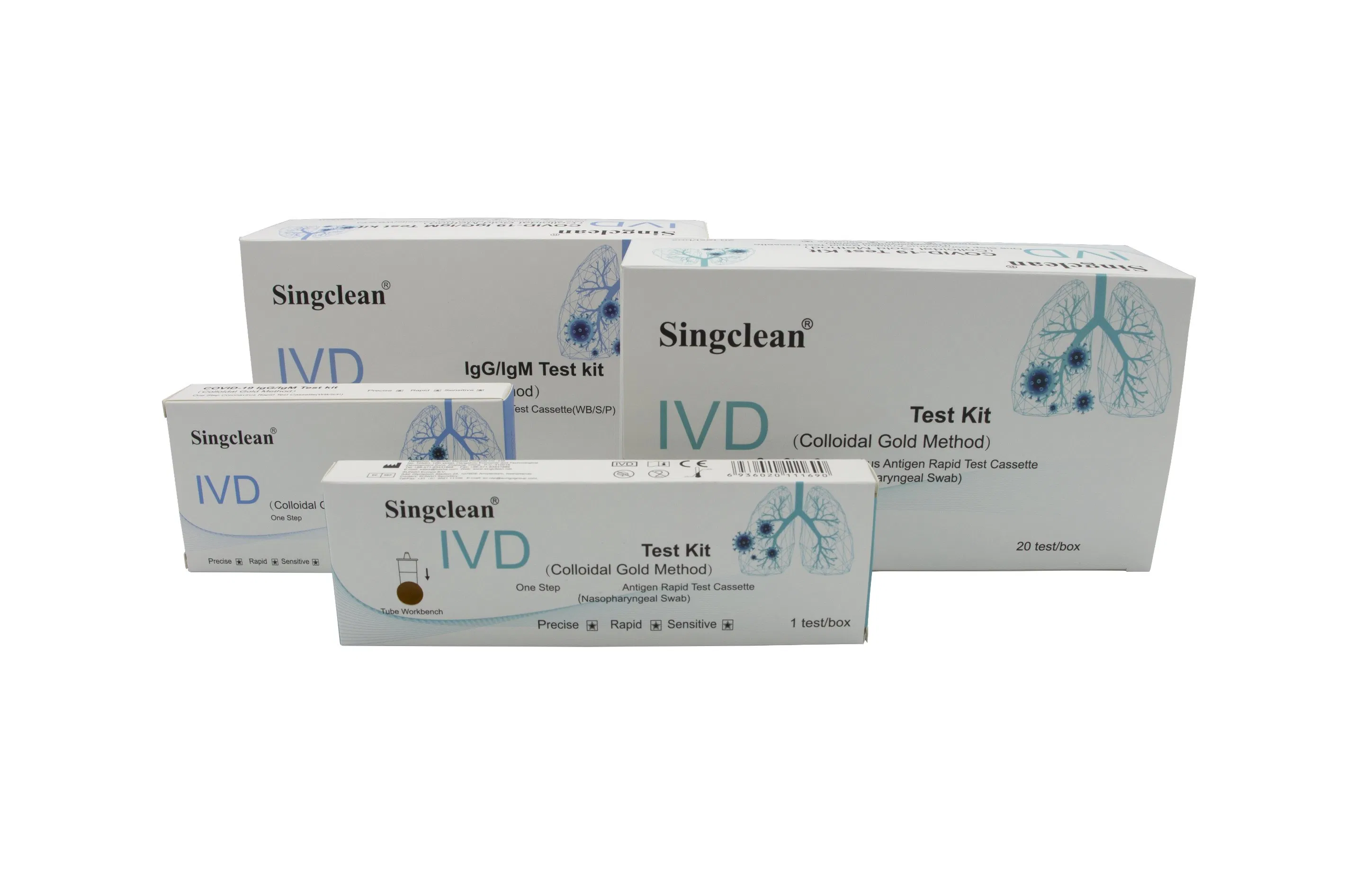 Singclean Self-Testing Nasal Swab Multi-Specification Antigen Nasopharyngeal Swab Test Device for Infectious Disease