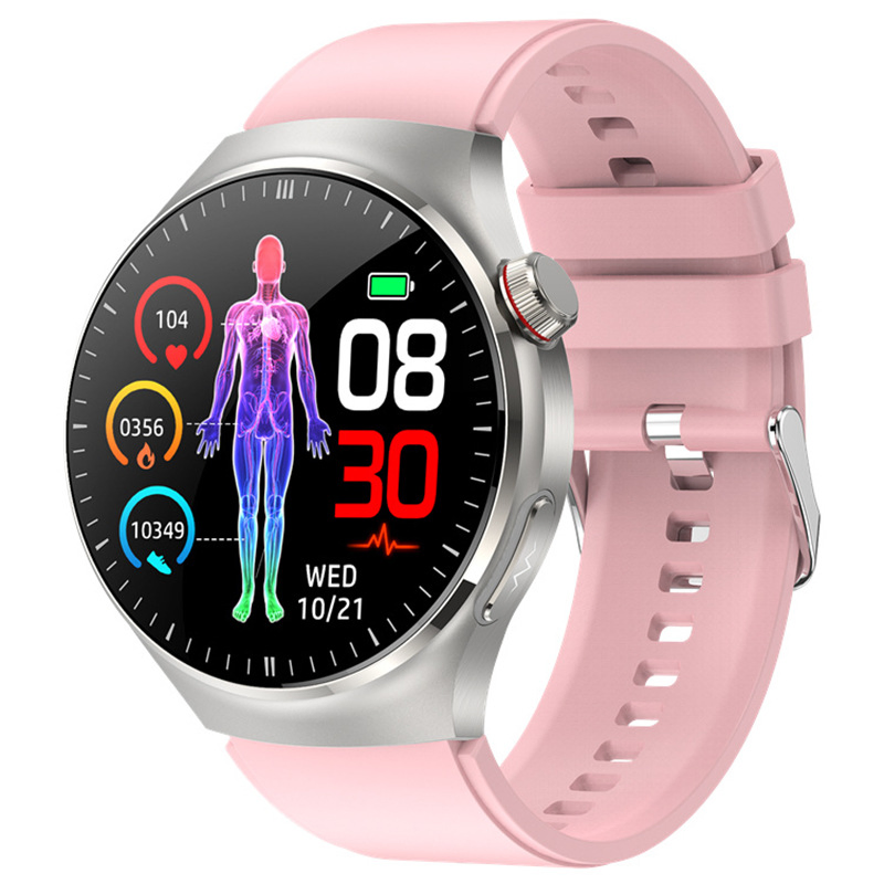 New Tk26 Watch Phone Call Micro Physical Examination ECG Body Fat Health Monitoring Pedometer Men's Wristband Bluetooth Smart Watch