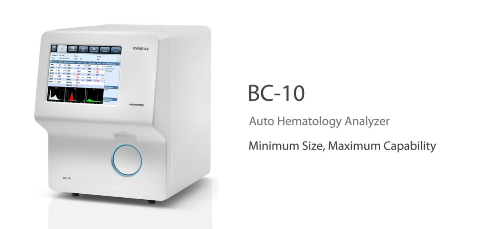 Mindray Bc-10 Hematology Analyzer Blood Test Cbc Wbc Multiparameters Cbc Machine 3 Parts Blood Analysis System Mindray