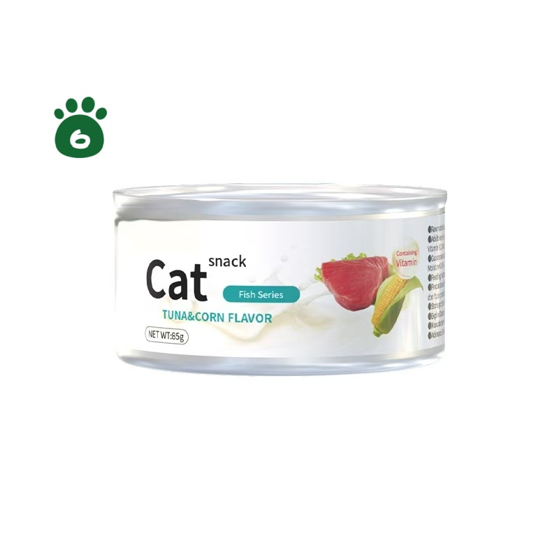 High Protein Wet Food in Can for Cats Dogs Tuna Carrot Flavor, 100% Natural Meat, Skin &amp; Coat Health, 2 Years Shelf Life