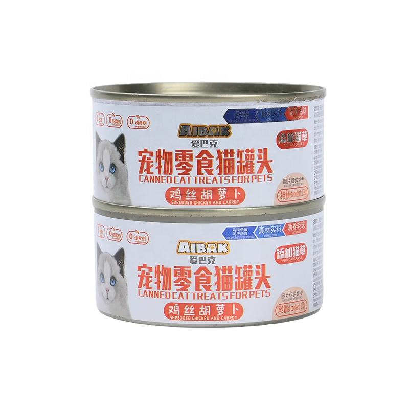 OEM Hot Selling Premium 170g Organic Tuna Canned Food Cat Wet Food Cat Treats Pet Food Pet Treats