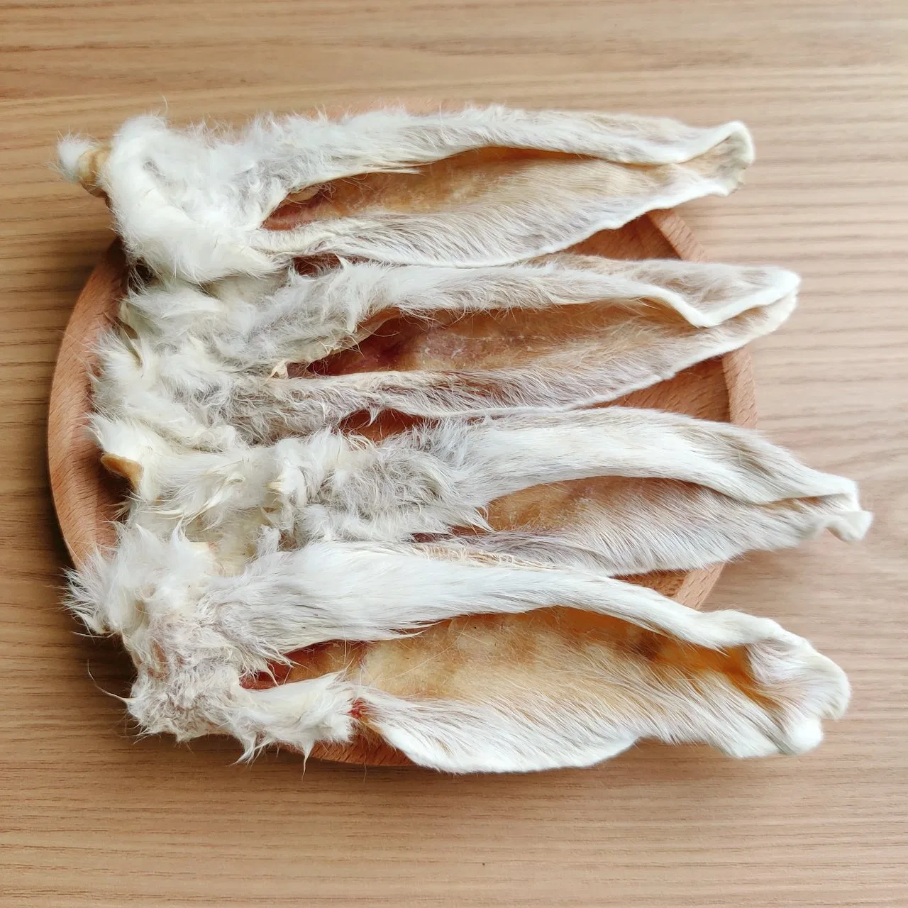 Additive Free Low Fat Natural Dry Rabbit Ears Dog Snacks Pet Food