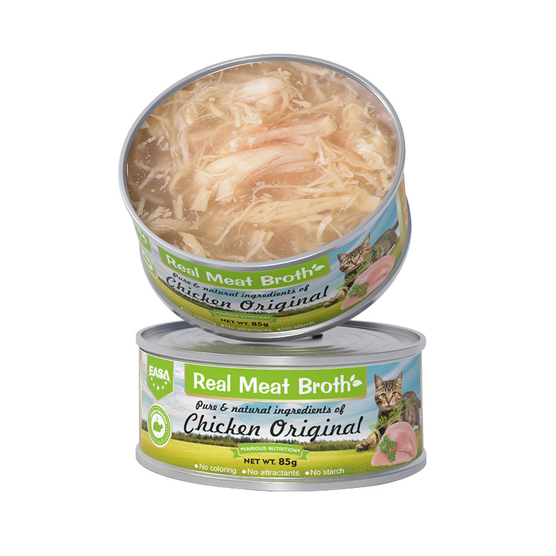 Savory Meat in Broth Variety Pack Holistic Meal Organic Healthy Food 85 Factory Producer Wholesaler Chicken &amp; Tuna