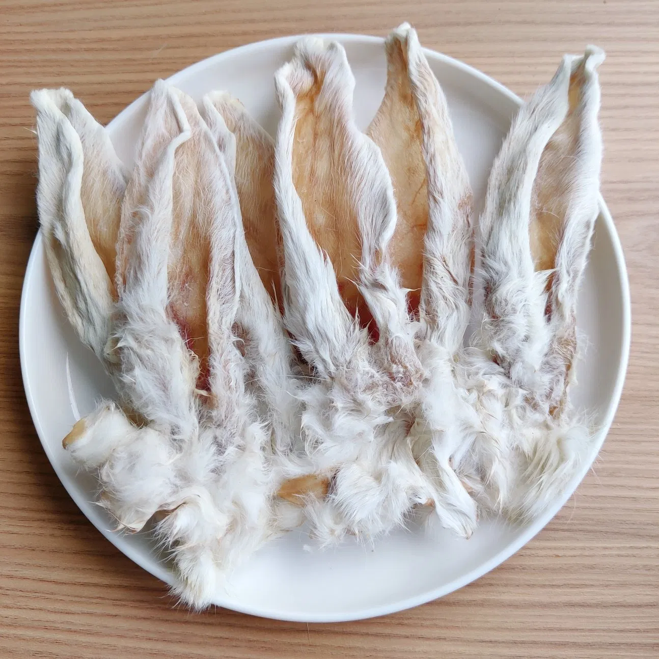 Additive Free Low Fat Natural Dry Rabbit Ears Dog Snacks Pet Food